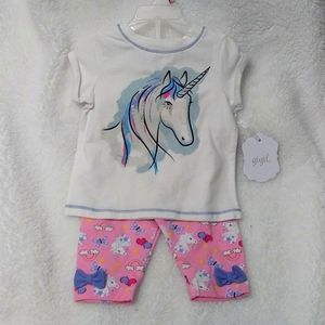 Baby Girl Unicorn Outfit 12 months